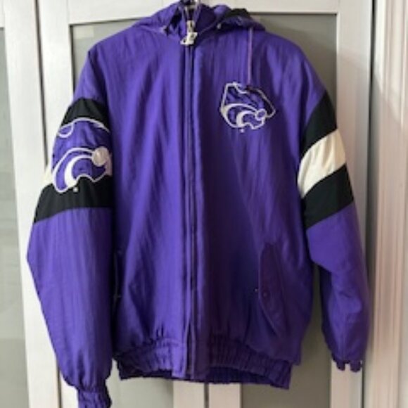 Vintage Men's Logo Athletic Kansas State Winter Coat - Large - Picture 1 of 7